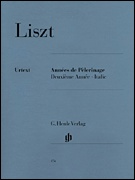Annees de Pelerinage Volume 2 piano sheet music cover